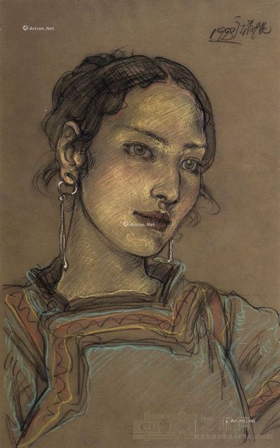 庞茂琨 少女 40×60cm