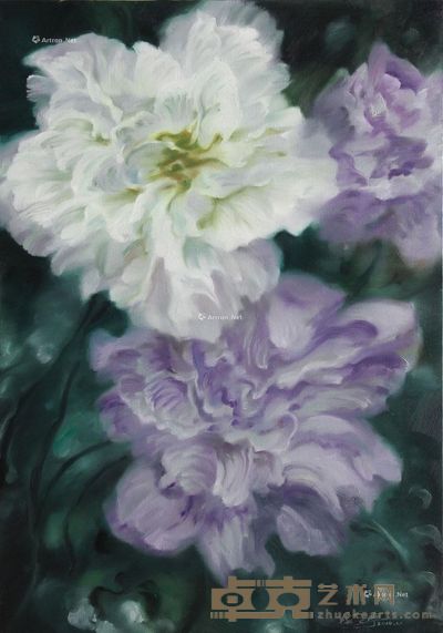 杨学宁 紫气润福荣 70×100cm