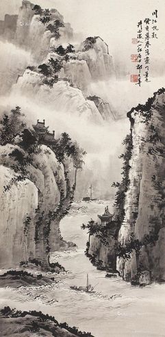 祁大夔 川江帆影
