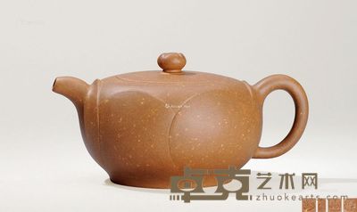 范军民制 莲花壶 高8cm