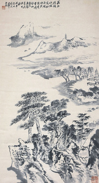 裴家同 山水