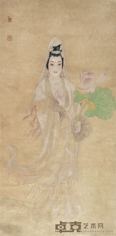 王仁华 观音 127×62cm