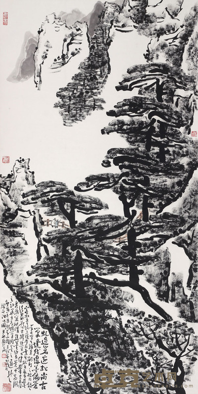 王永敬 山水 137×68cm