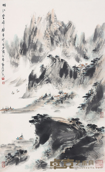 裴家同 烟江叠嶂图 68×42cm