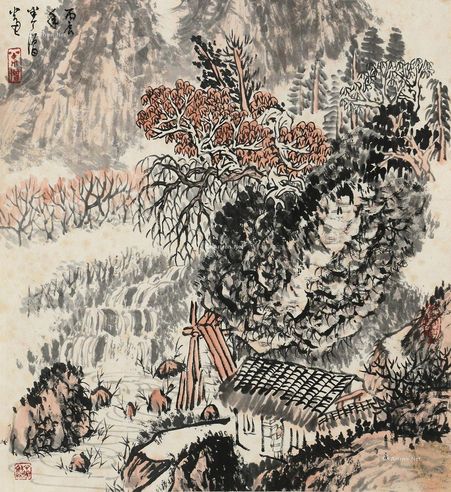 黄秋园 秋山听泉