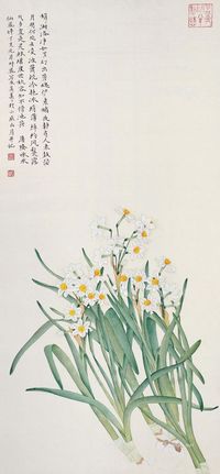 吴美美 水仙花图