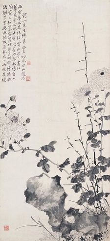 赵浩公 菊石图