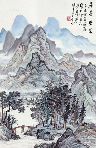 徐北汀 层峰耸翠