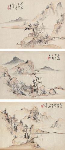 李研山 山水独居图