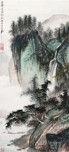 吴灏 青绿山水