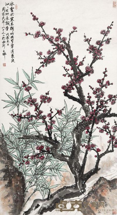 周怀民 红梅 151×82cm