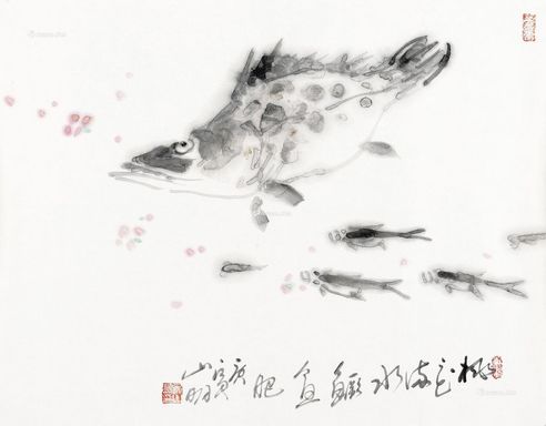 吴山明 桃花流水鳜鱼肥