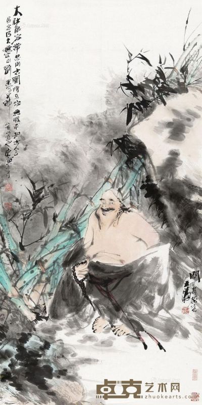 王涛 山水 136×68cm