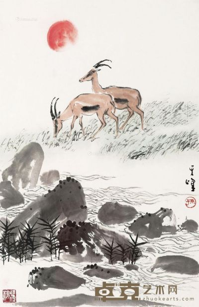 孙其峰 三阳开泰 69×46cm