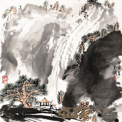 孙克纲 山水 34×34cm