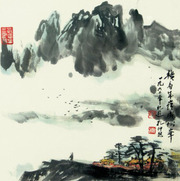 孔仲起 山水