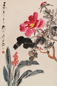 唐云1972年作花卉