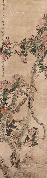 任颐壬午（1882）年作花卉动物