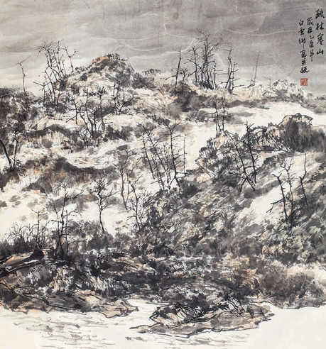 白云乡 疏林寒山