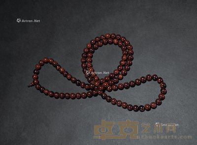黄花梨蟹爪纹佛珠 直径1.2cm