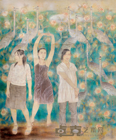 罗耀东 工笔人物 186×153cm 约26.1平尺