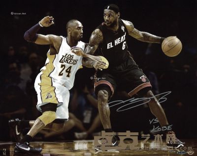 NBA球星勒布朗·詹姆斯限量版亲笔签名照片 
