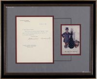 1908年美国26任总统西奥多·罗斯福给加州大学校长亲笔签名信