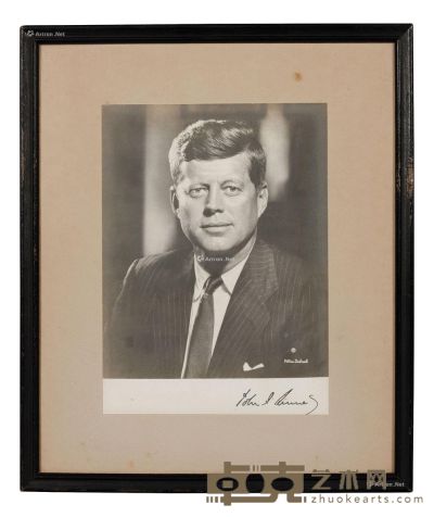 美国总统肯尼迪亲笔签名照片 