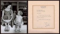 杰奎琳·肯尼迪签名照片及签名信函