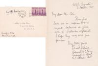 1941年美国五星上将欧内斯特·金亲笔信函一件