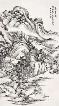 陈含光山水