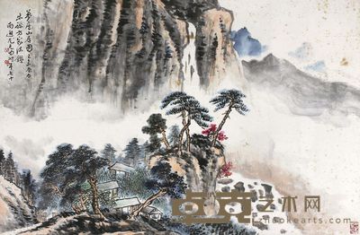 尤无曲山水 69×46cm