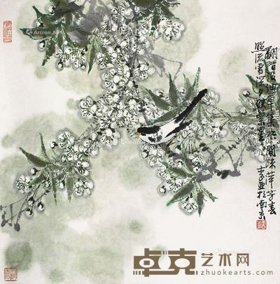 李亚花鸟 67×67cm