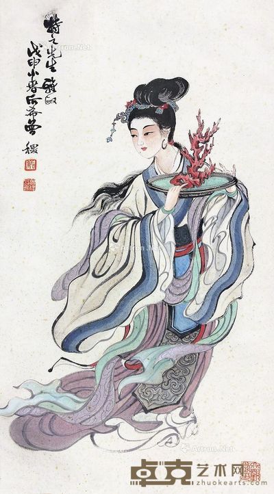 曾后希人物 68×37cm