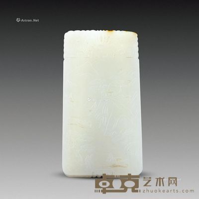 古意山水牌 长8.5cm；宽4.4cm