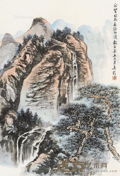 吴彭山水 68×47cm