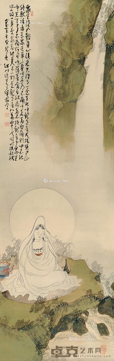 江川逸夫观音 125.5×40cm