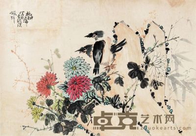 高佩潾 花鸟 73×51cm