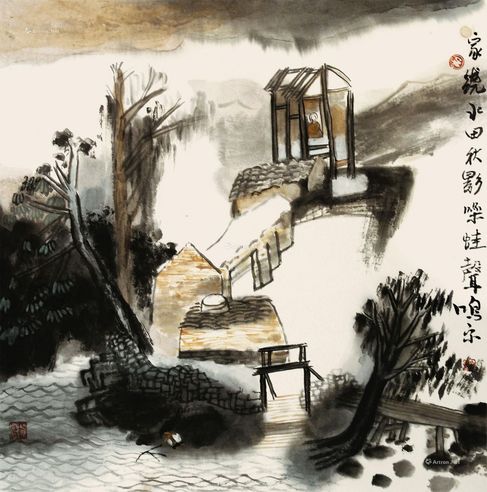 姚鸣京 山水