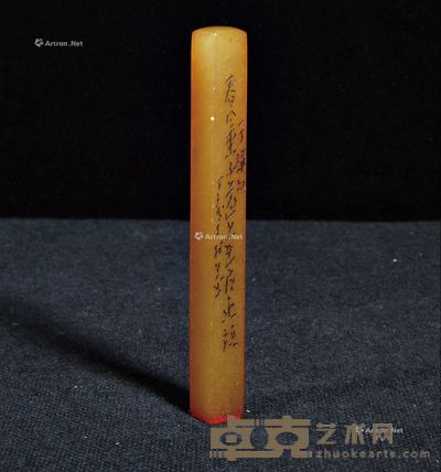 寿山石印章 高9cm