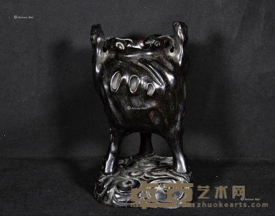 紫檀香炉 高18cm