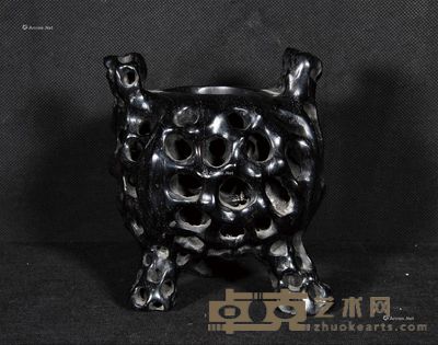 紫檀香炉 高18.5cm