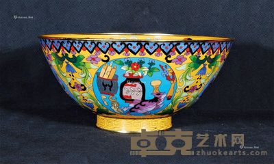 掐丝珐琅大碗 直径15cm