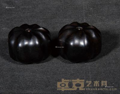 紫光檀南瓜形揉手 --