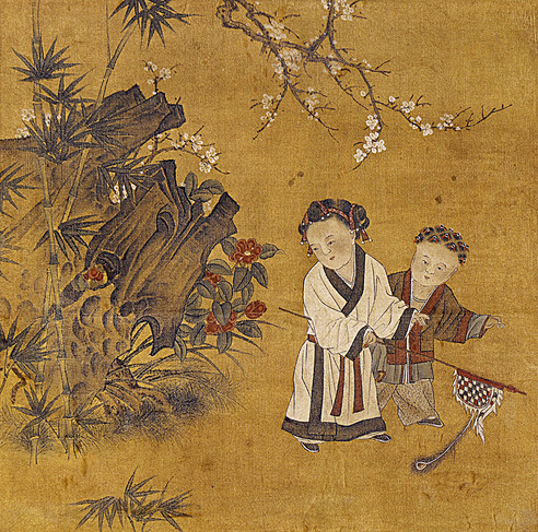无款 嬉戏
