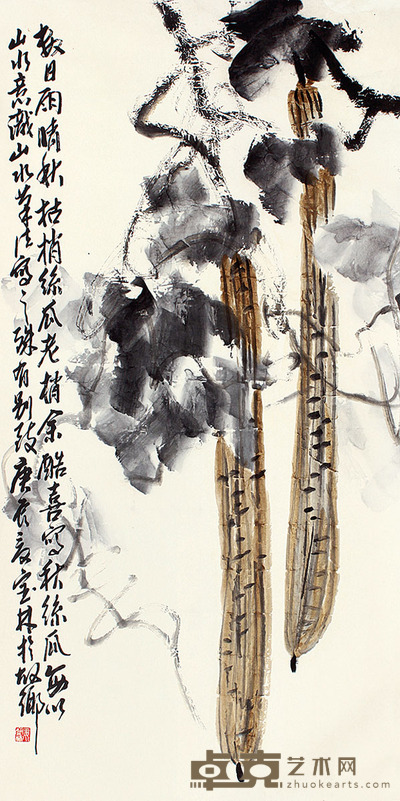 姜宝林 丝瓜 137×68