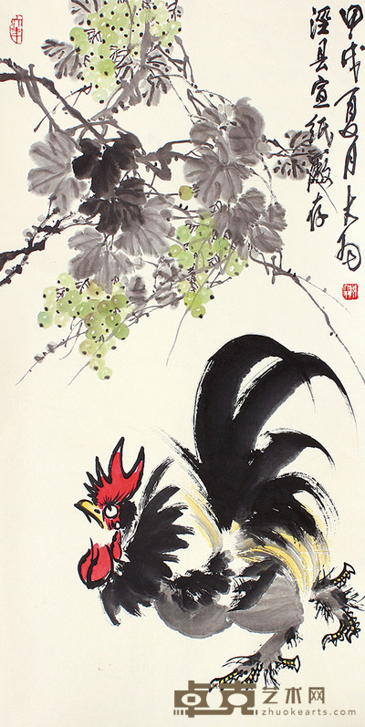 陈大羽 大吉图 136×68
