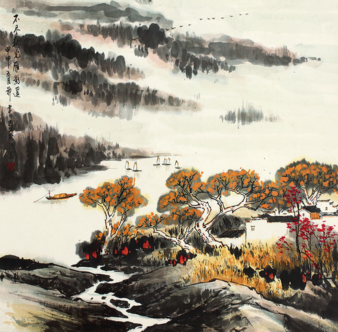 郑震 山水