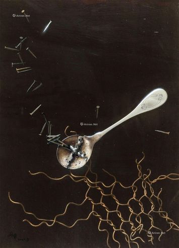 冷军2002年作汤匙与网