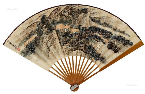萧逊1939年作春山图
